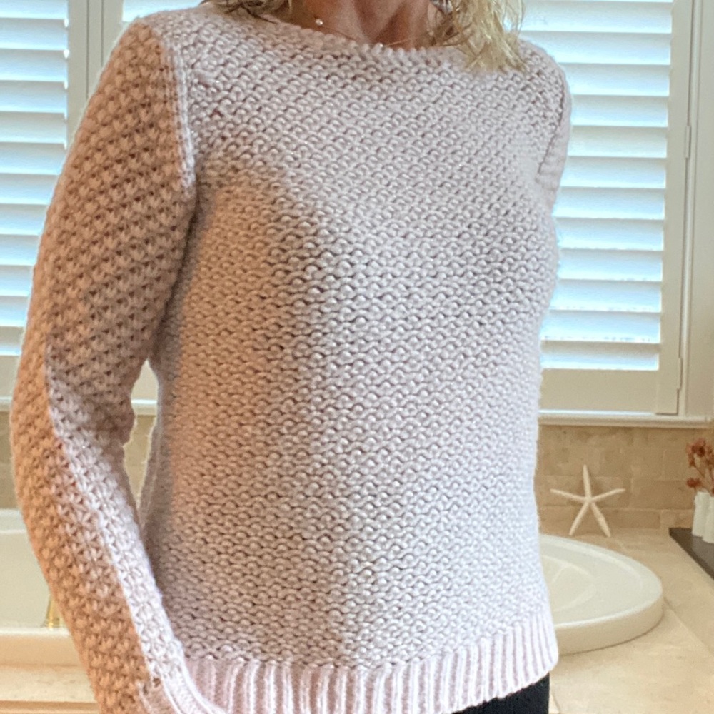 Rebecca Taylor pink sparkle sweater
